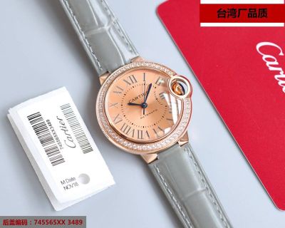 TW Factory Cartier NH05 Movement Sapphire Fisheye Glass Grey Strap 33MM Watch